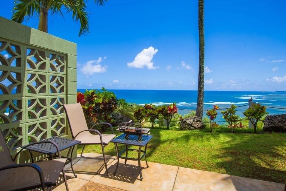 Private patio with amazing views