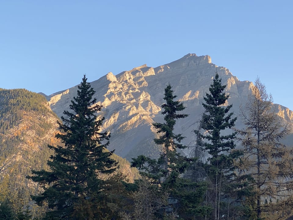 Gorgeous Cascade Mountain from The Black Bear Chalet.  