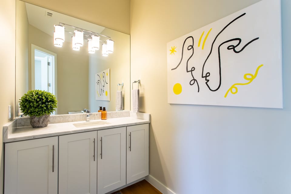 Half bath on 2nd floor