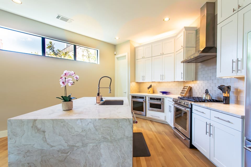 Kitchen with full amenities