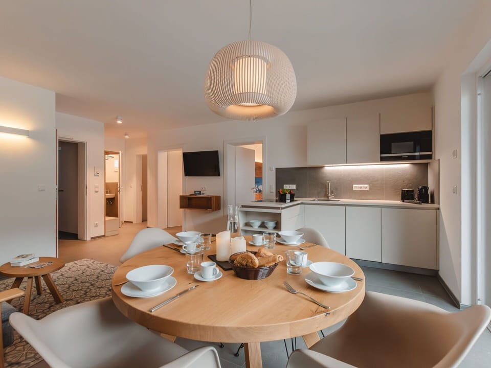 Table, Furniture, Property, Cabinetry, Wood, Chair, Building, Interior Design, Lighting, Flooring