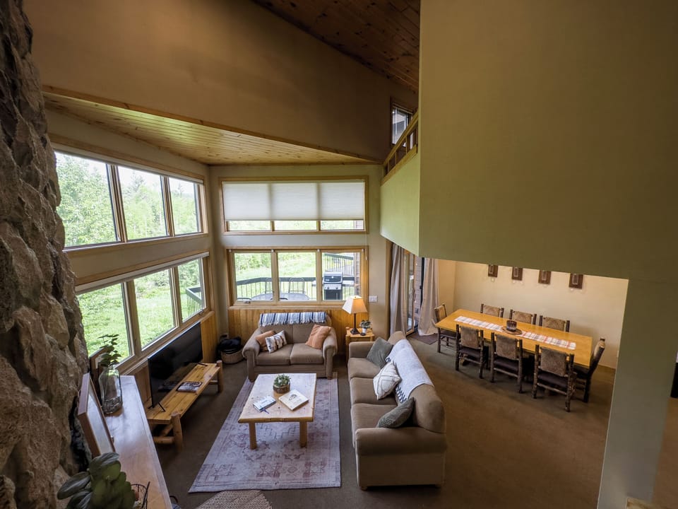 Welcome to Ohana Hideaway! Open living, dining and kitchen with lofted bedroom.