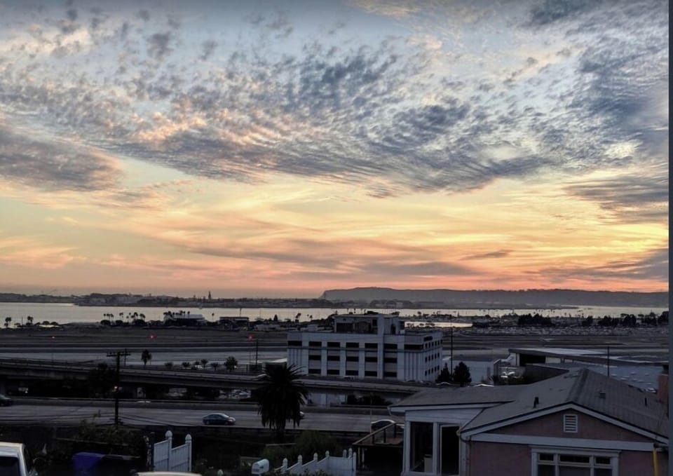 Wide-open views over San Diego Bay and the surrounding city.