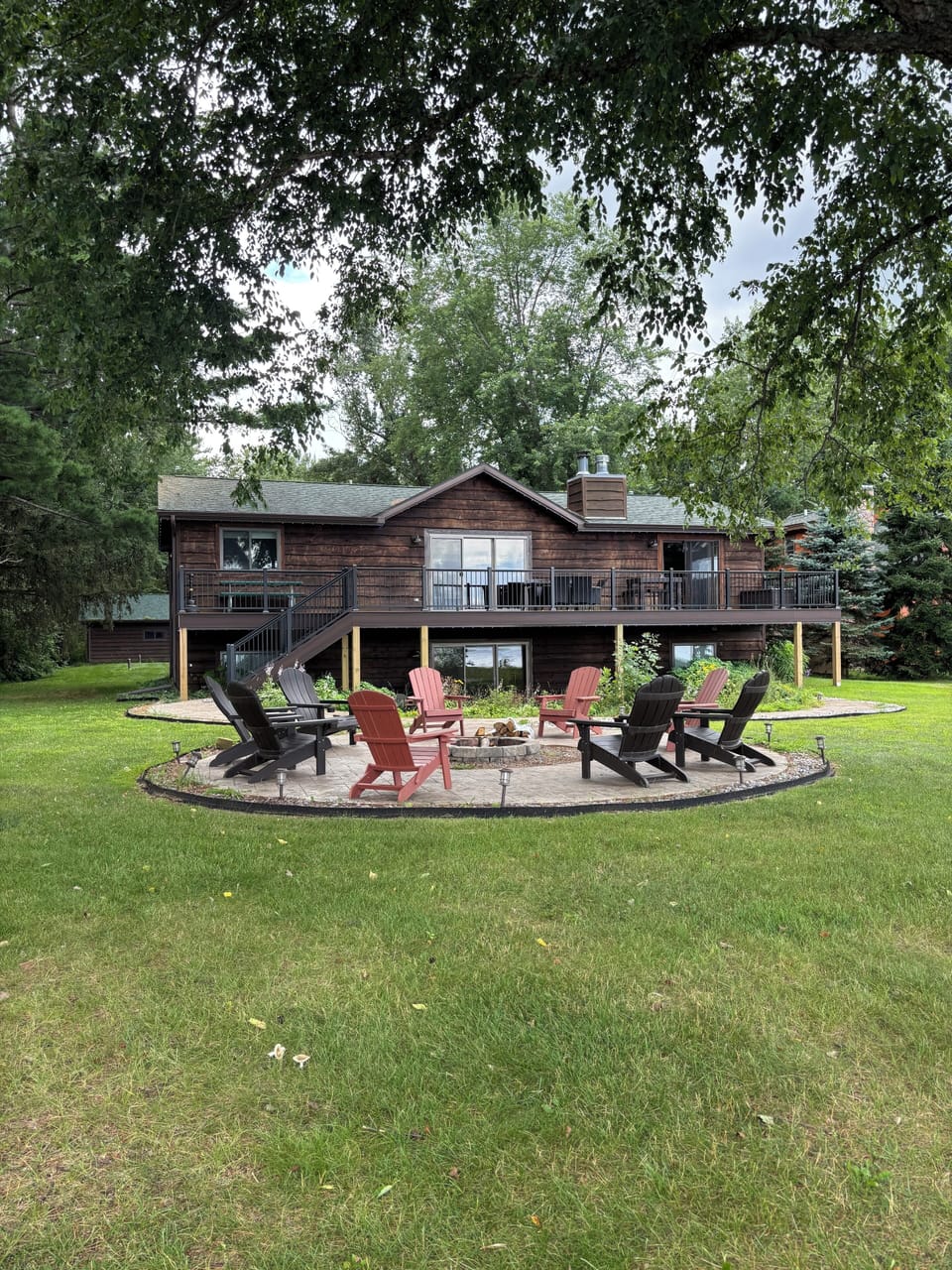 View of the home from the backyard