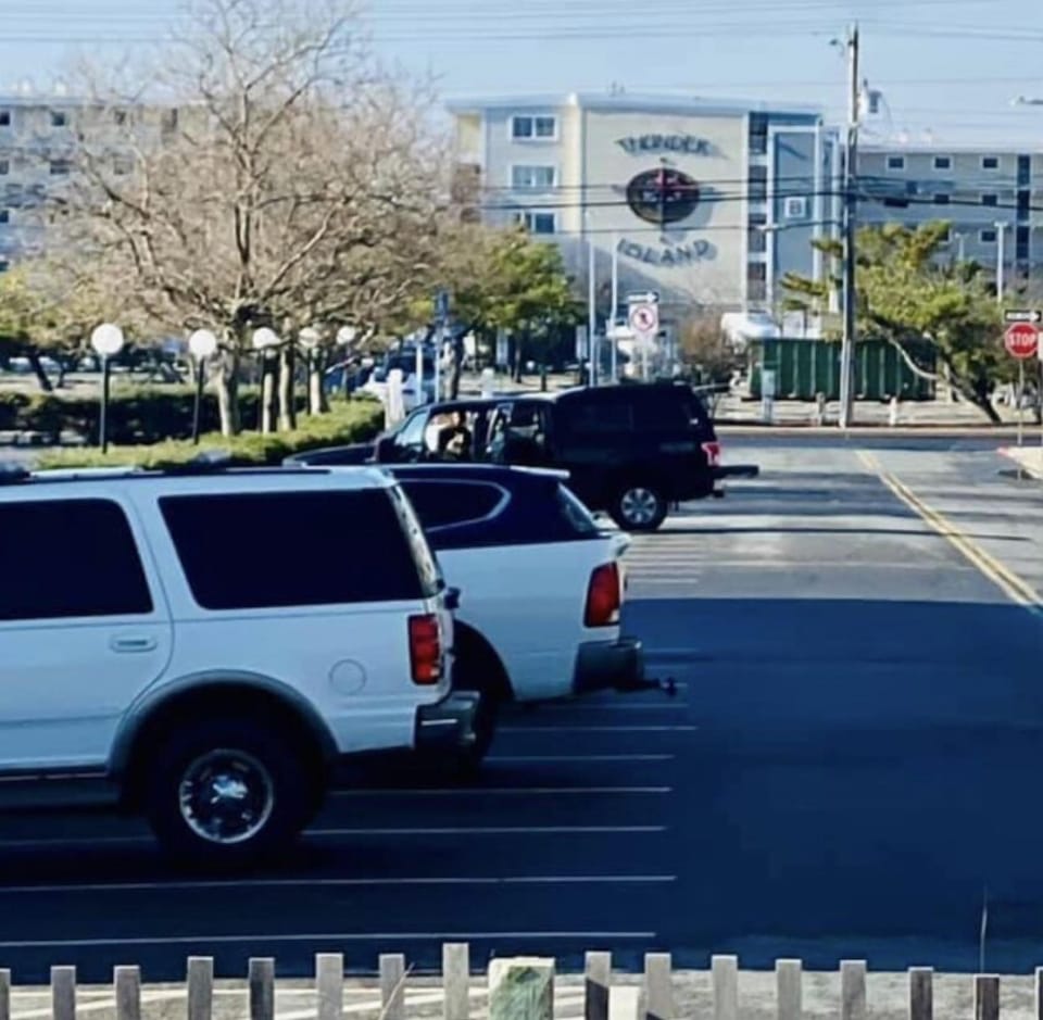 This pic is standing on the beach; 5 min walk 