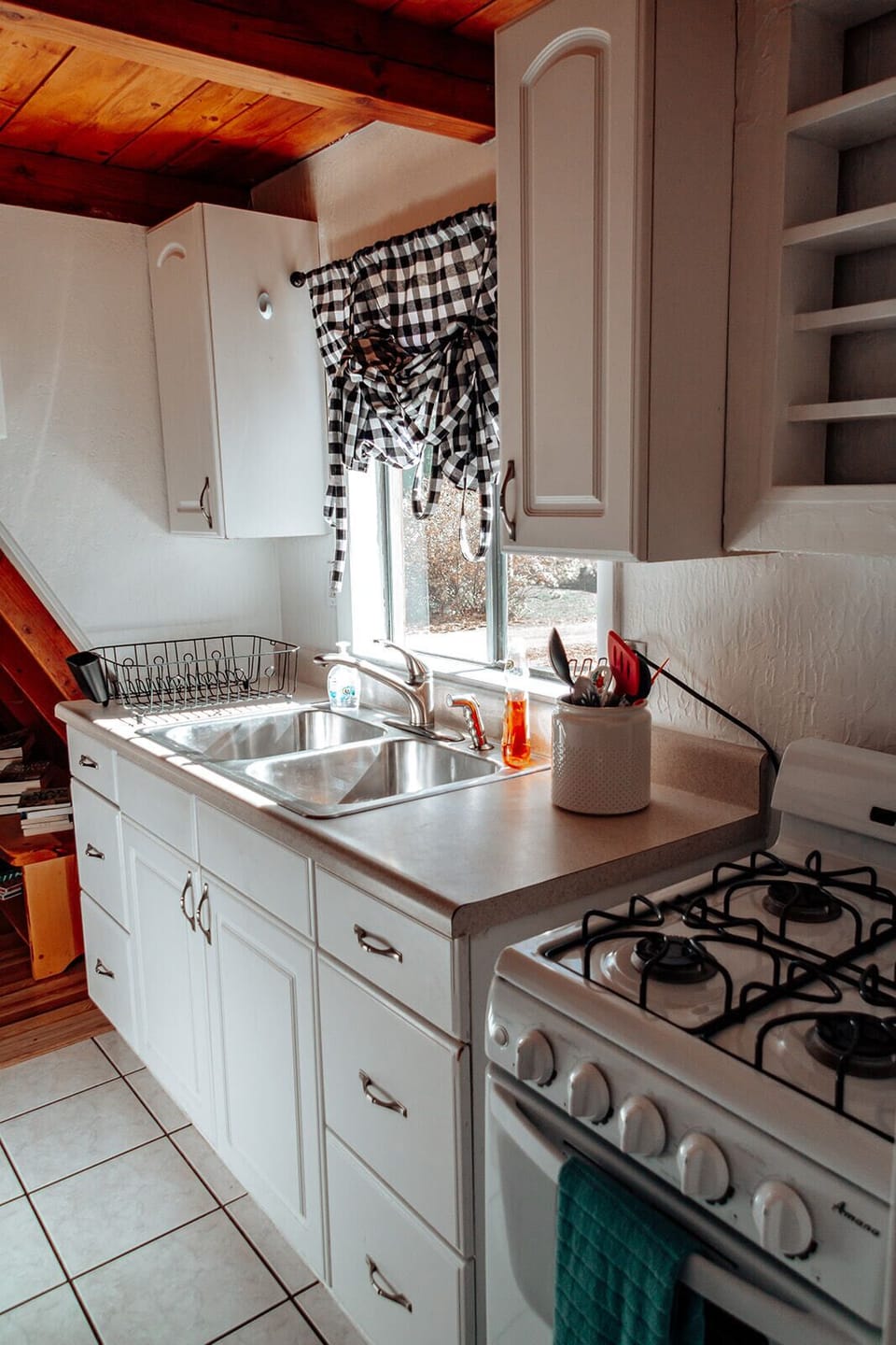 Fully stocked kitchen