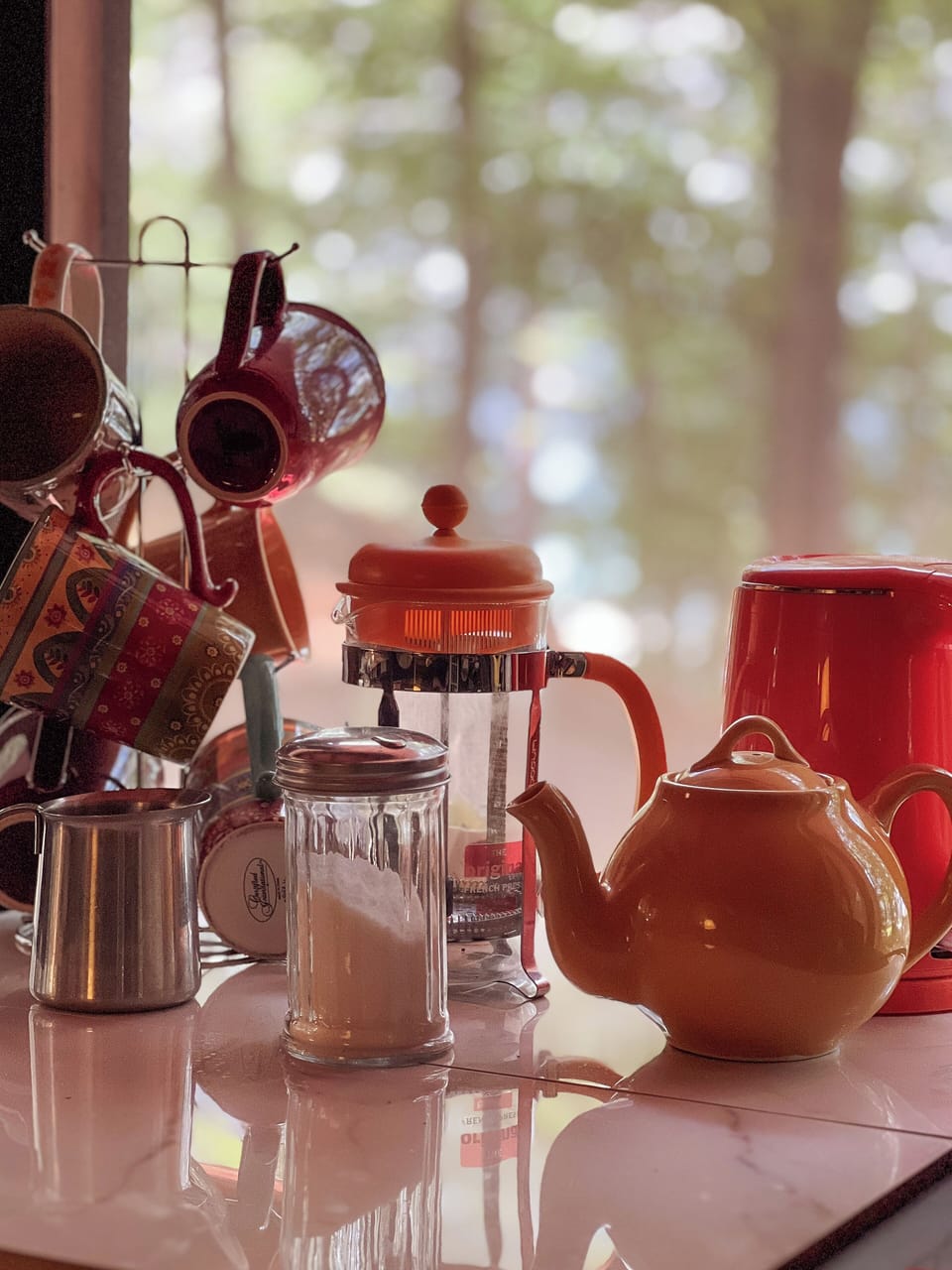 Morning coffee & tea station 