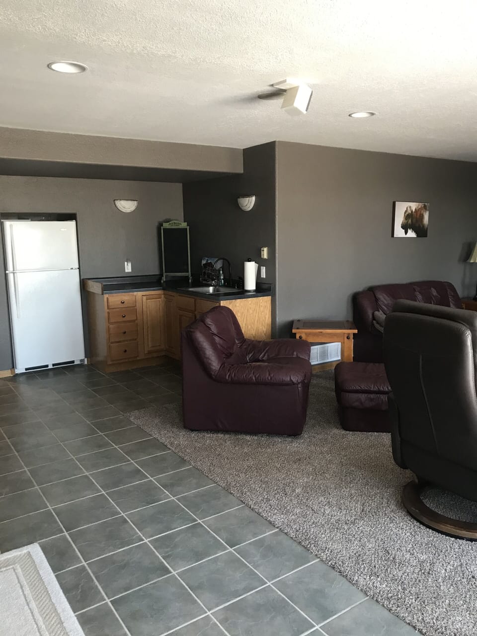 Kitchenette downstairs in Living Room #3