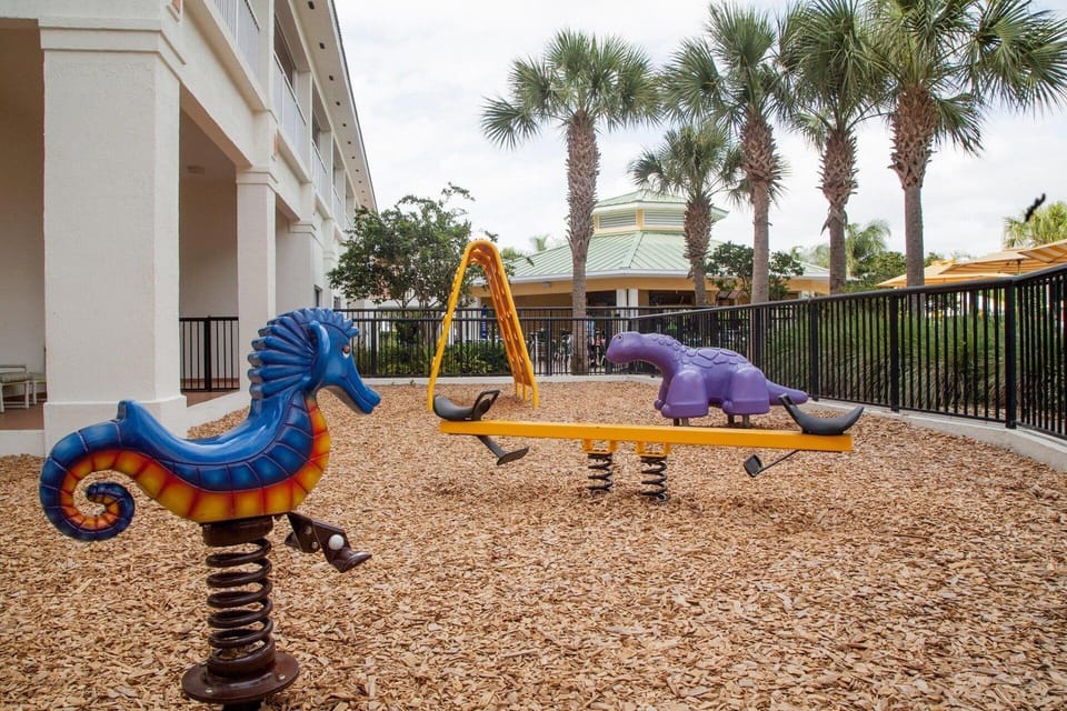 Kids Outdoor Playground With Various Toys.