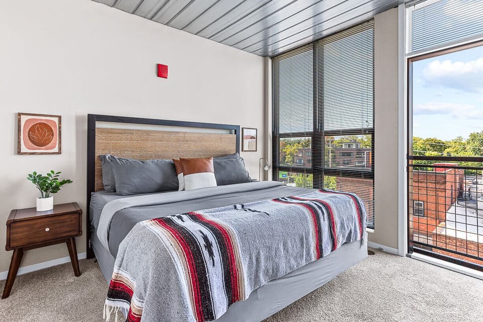 Main bedroom with a view!