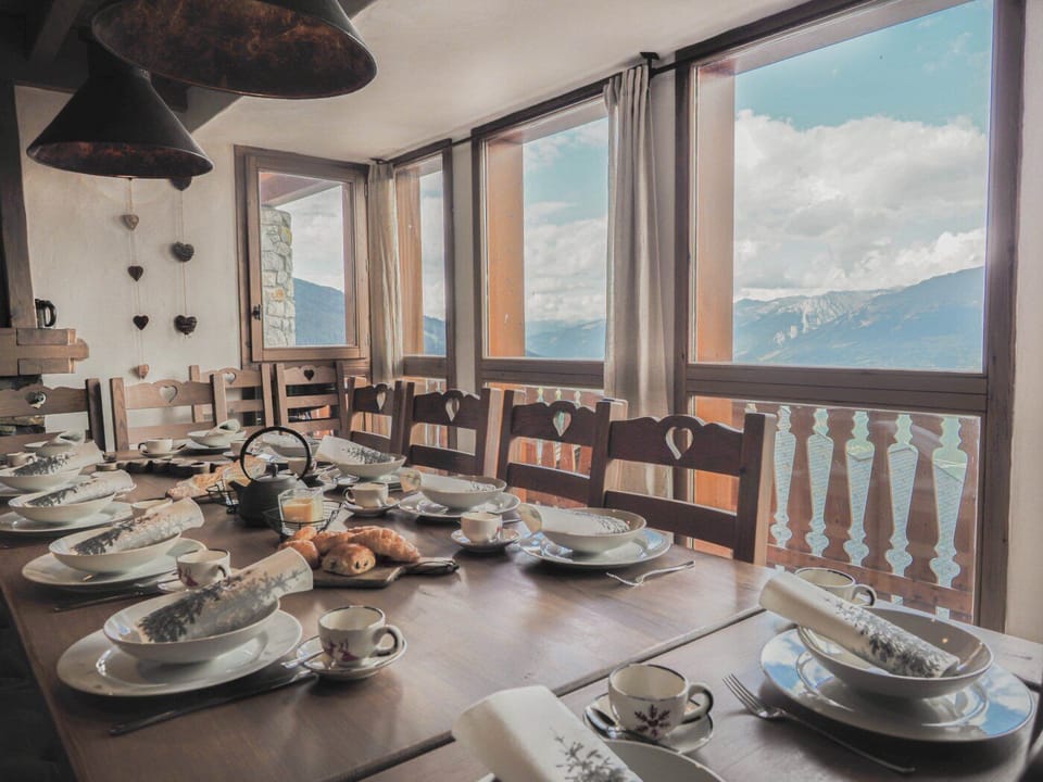 Dining table with a view