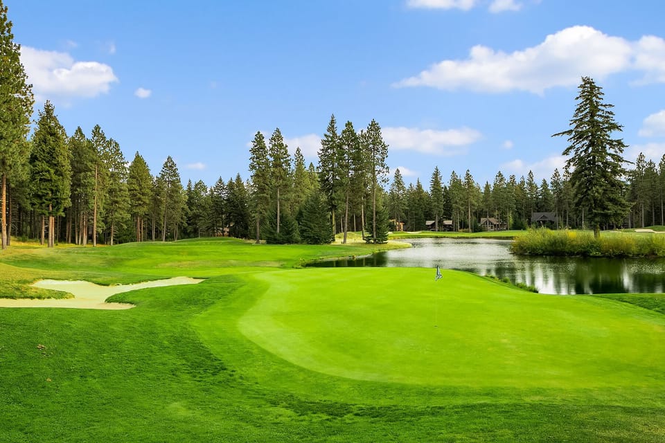 Larkspur Woods: - The 6th hole on the Prospector Golf Course.