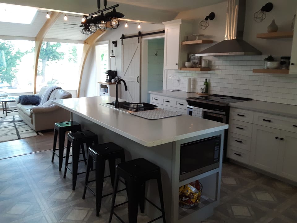 Large kitchen island