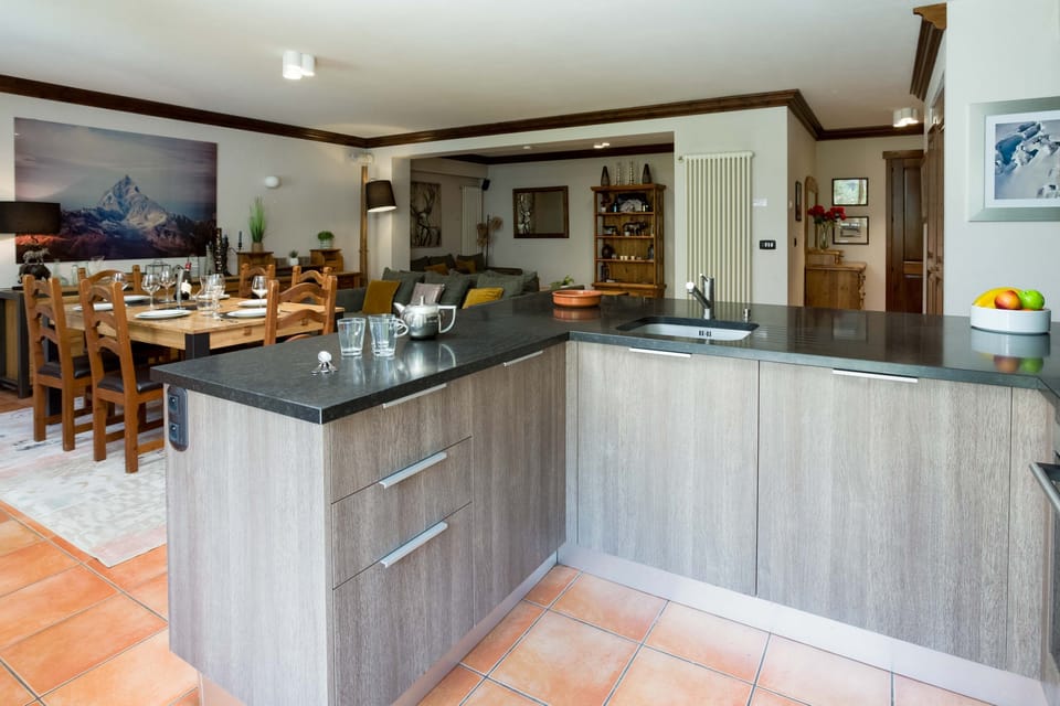 Open plan kitchen, dining and 2 sitting areas