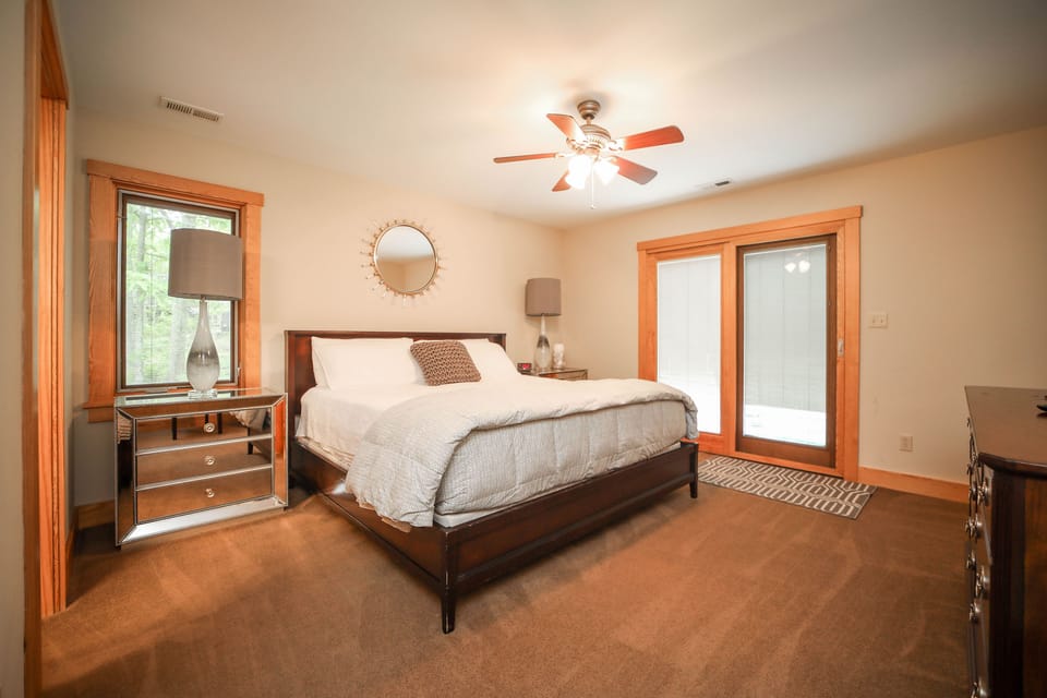 Primary bedroom with King bed