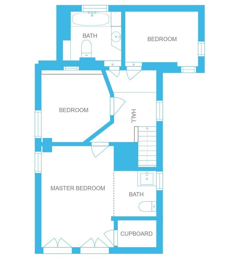 Chalet Martinique first floor plan