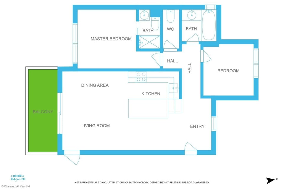 Les Balcons du Savoy 104 appt floorplan