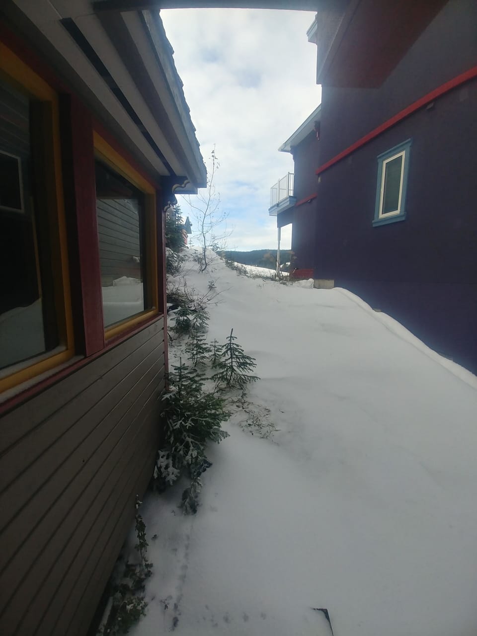 Walk 20 feet beside the house and you will find yourself at the top of the lift.