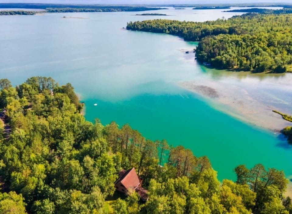 Deer Lake Chalet and Access Bay, the only public boat landing on the lake.