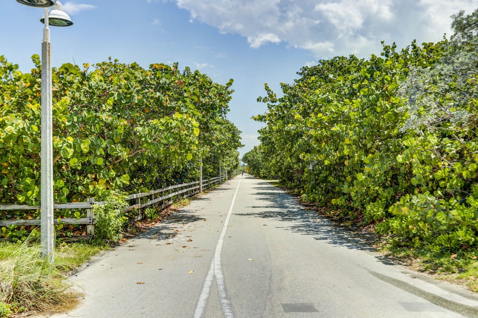access to nature preserve for biking, walking and running