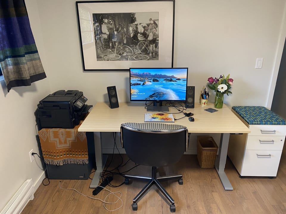 Office setup if you use the second bedroom as an office rather than a bedroom