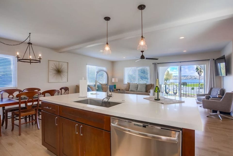 Bay views from the kitchen!