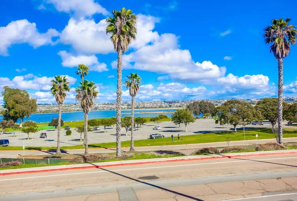 The view of the bay from the front of the house!