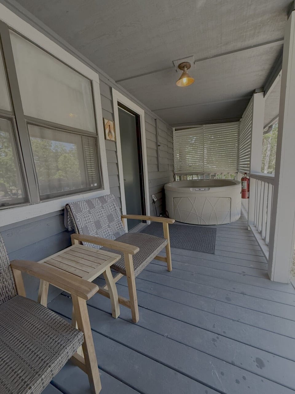 Enjoy your own hot tub on front deck