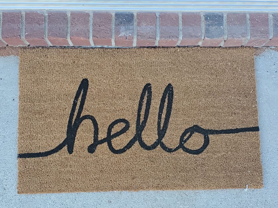 welcoming mat