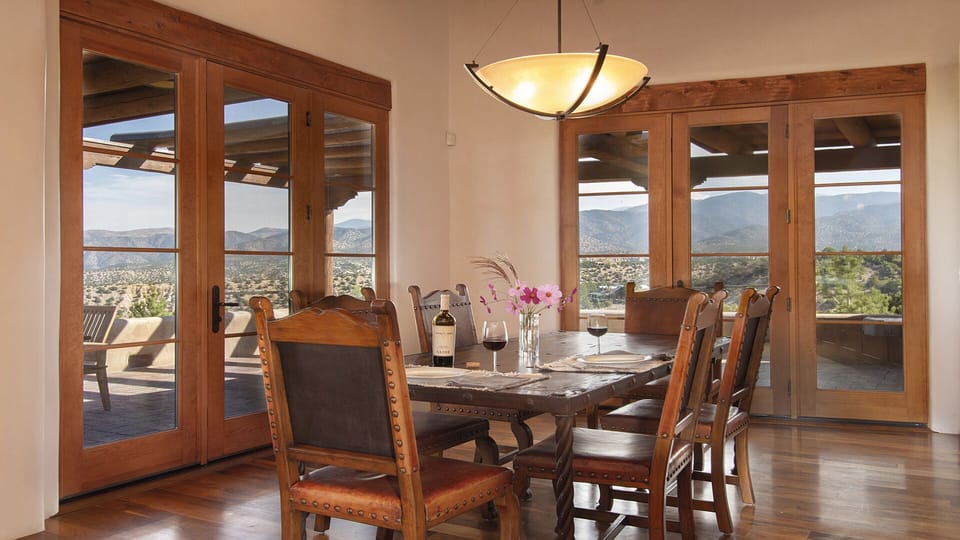 Indoor dining with lovely views