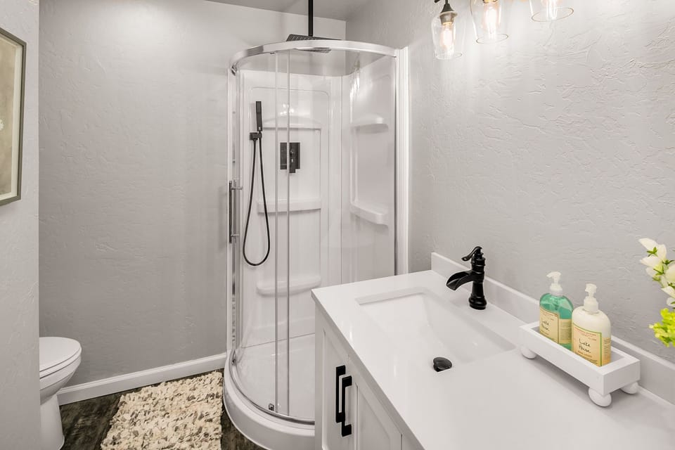Powder Room with Rain Shower