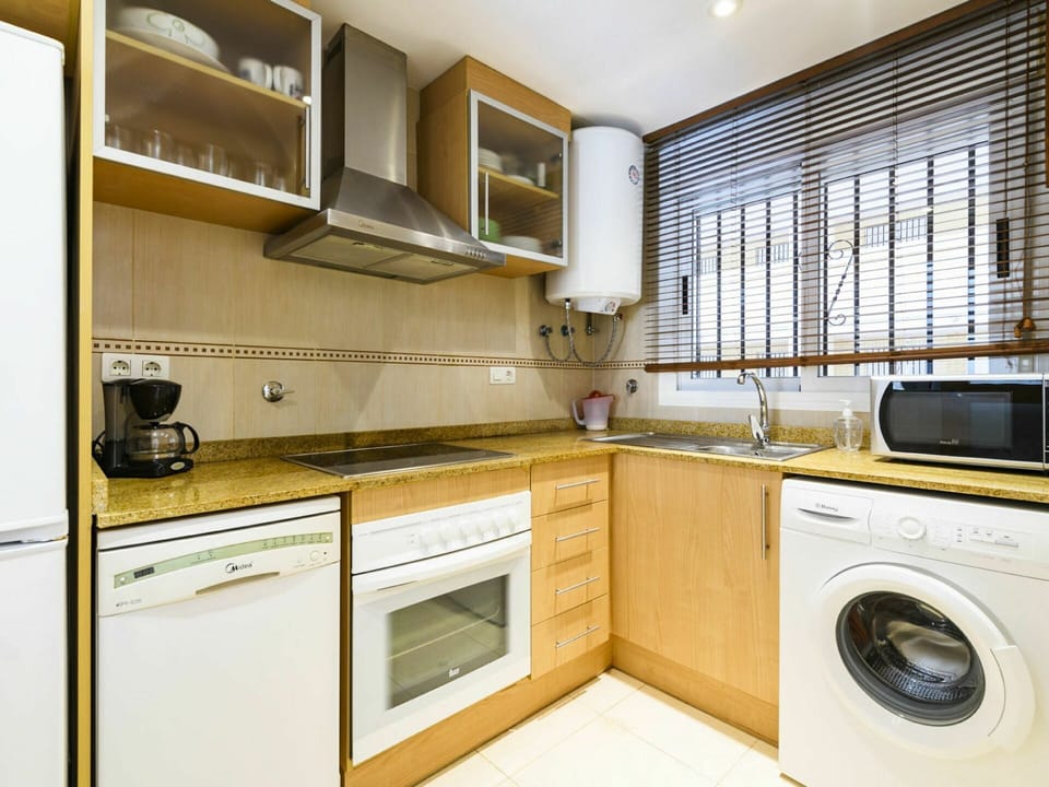 Property, Room, Major Appliance, Cabinetry, Kitchen, Furniture, Yellow, Interior Design, Building, House
