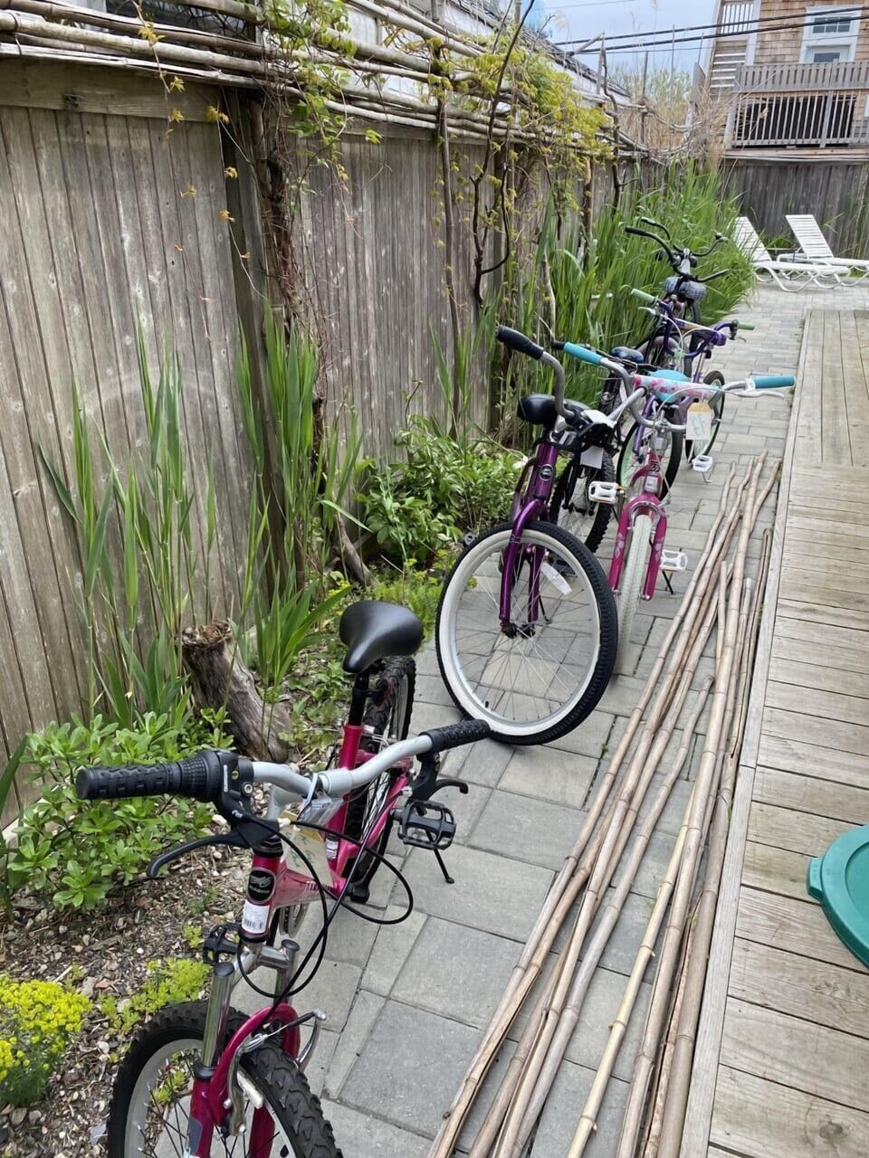 Bikes-4 adult and 4 children's bikes to explore the local areas.
