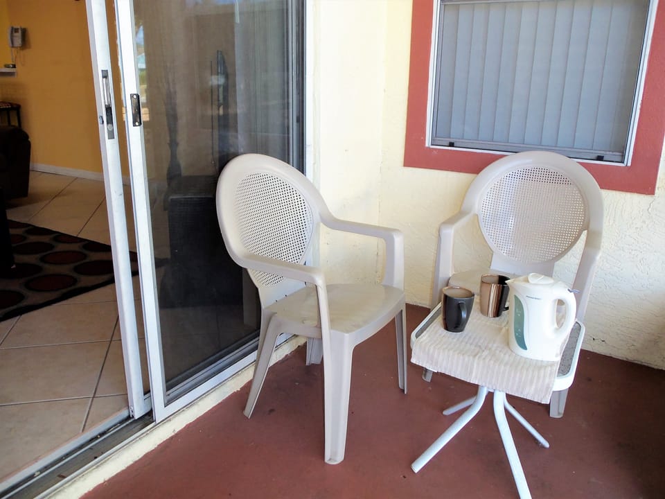 private screened patio