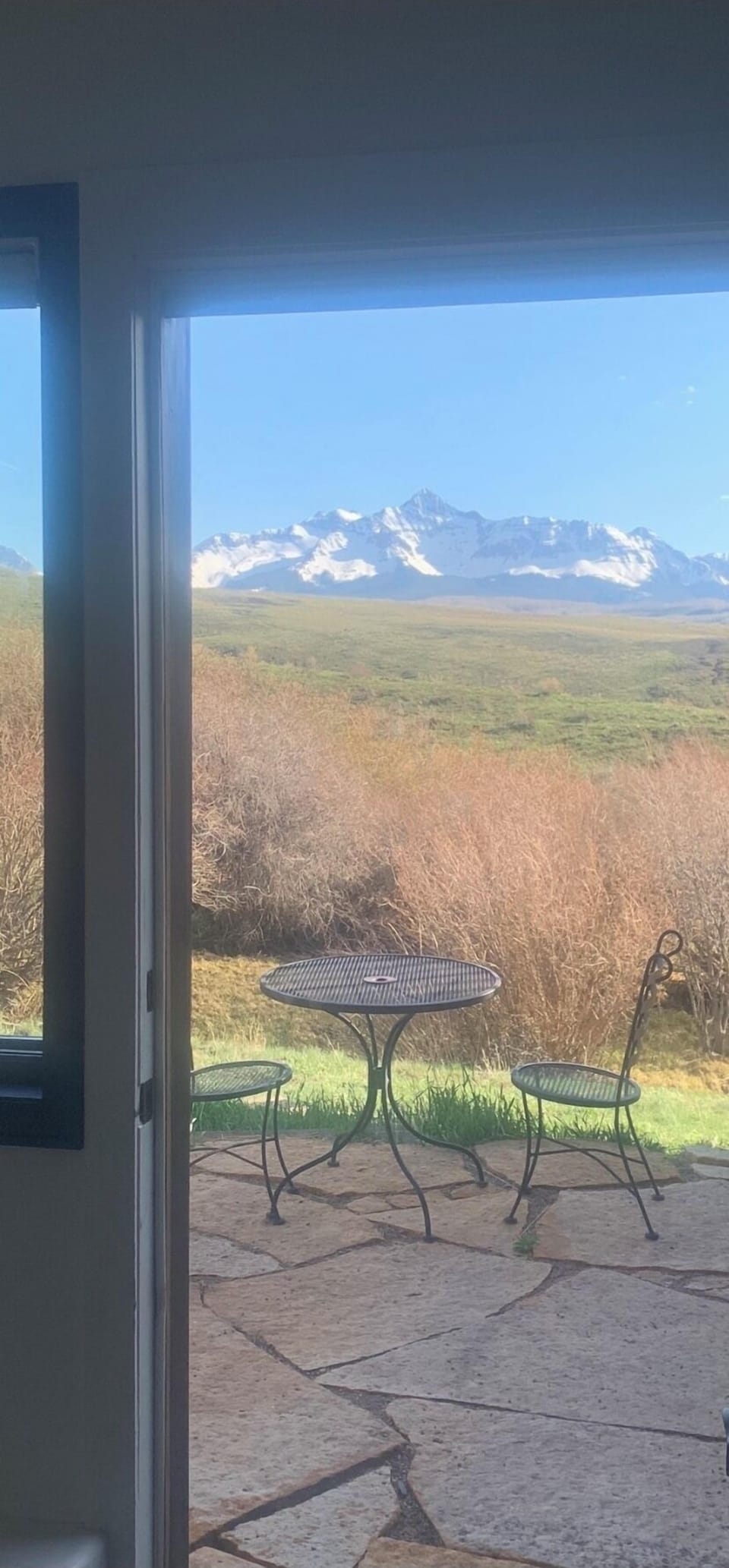 South view from inside the studio 