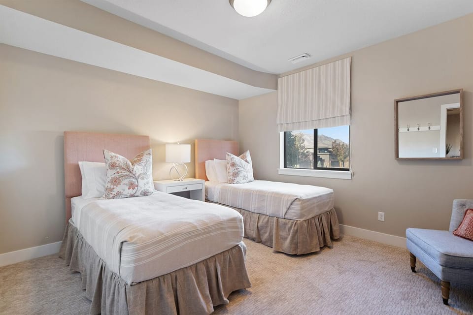 Downstairs XL Twin Beds that can convert to a King Bed