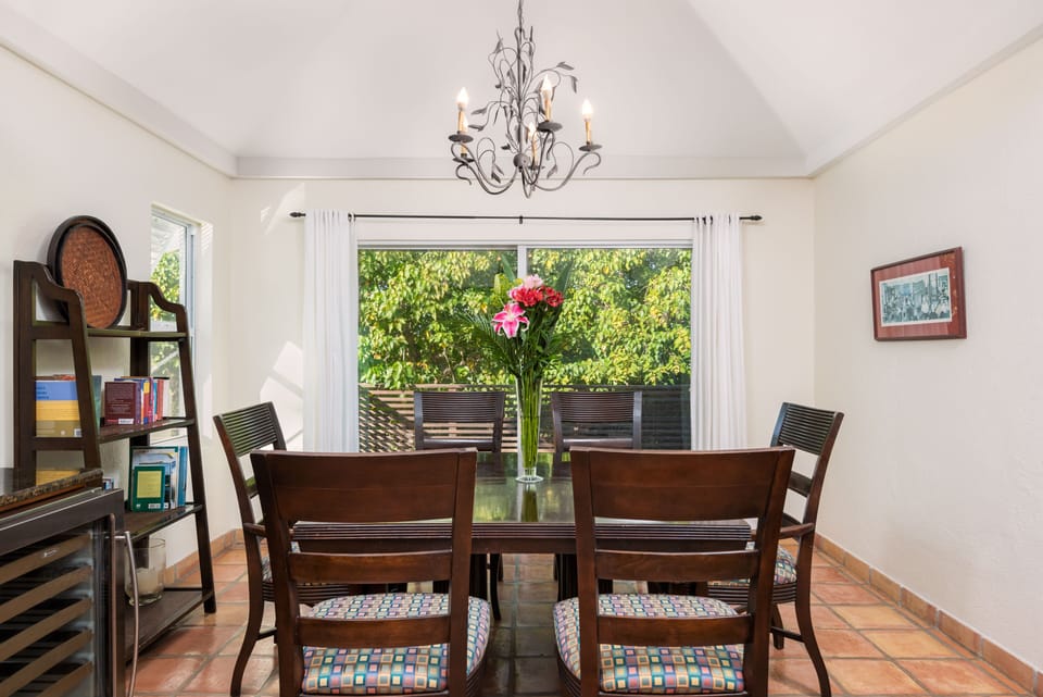 Indoor dining - ready for meals or family games around the table