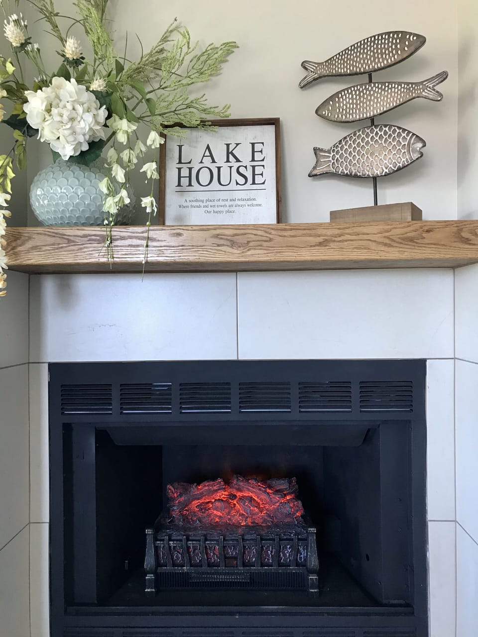 Living room  - Electric Fireplace