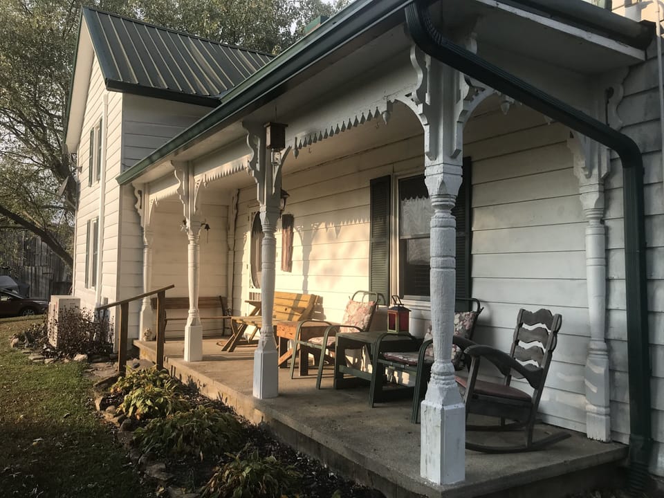 Front Sunset Porch at the Farm