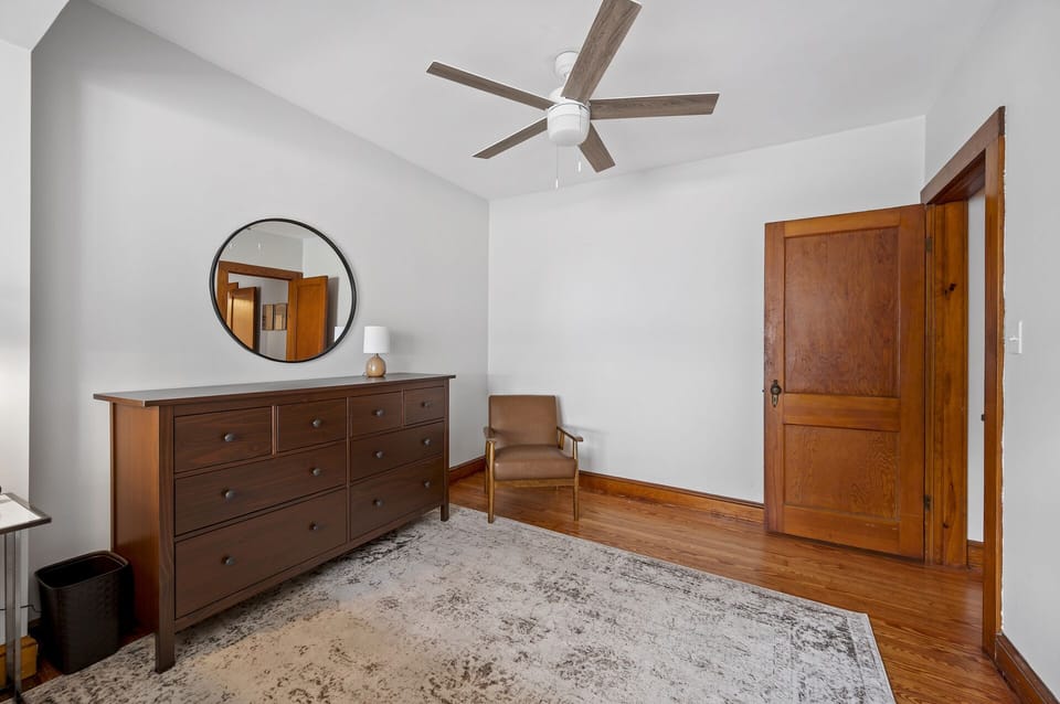 Crepe Myrtle Cottage has gorgeous Hardwood Floors throughout.