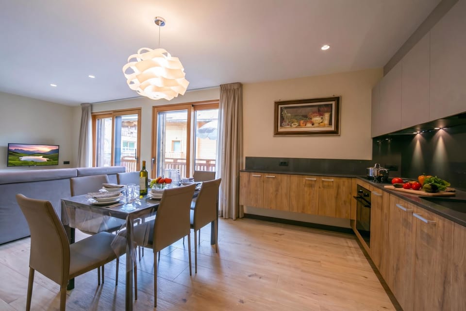 Kitchen and dining area