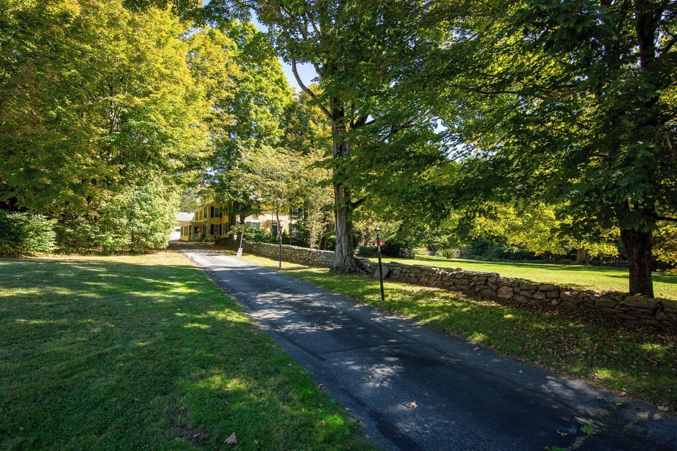 driveway up to the house