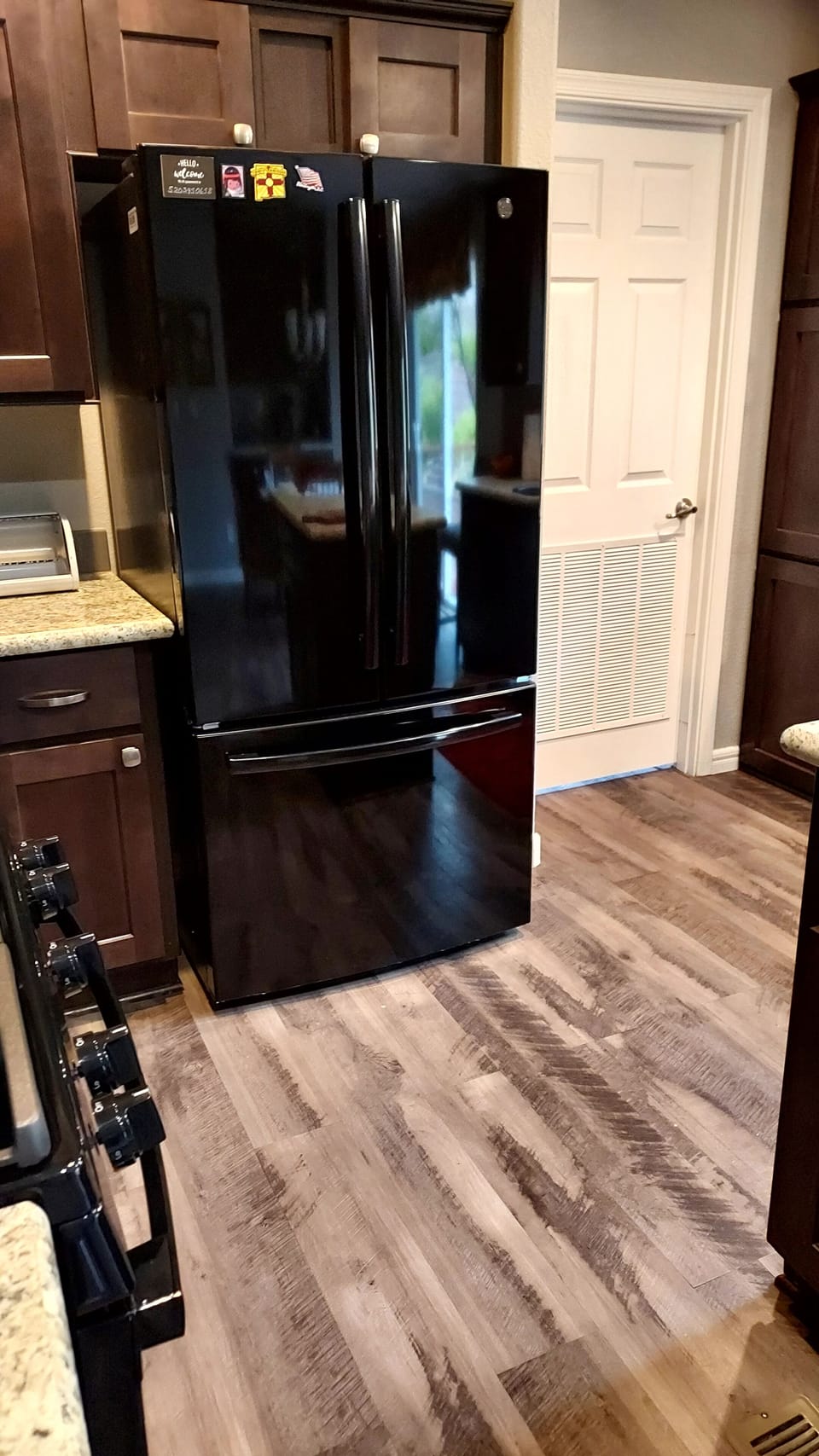 New refrigerator with in door water and ice maker