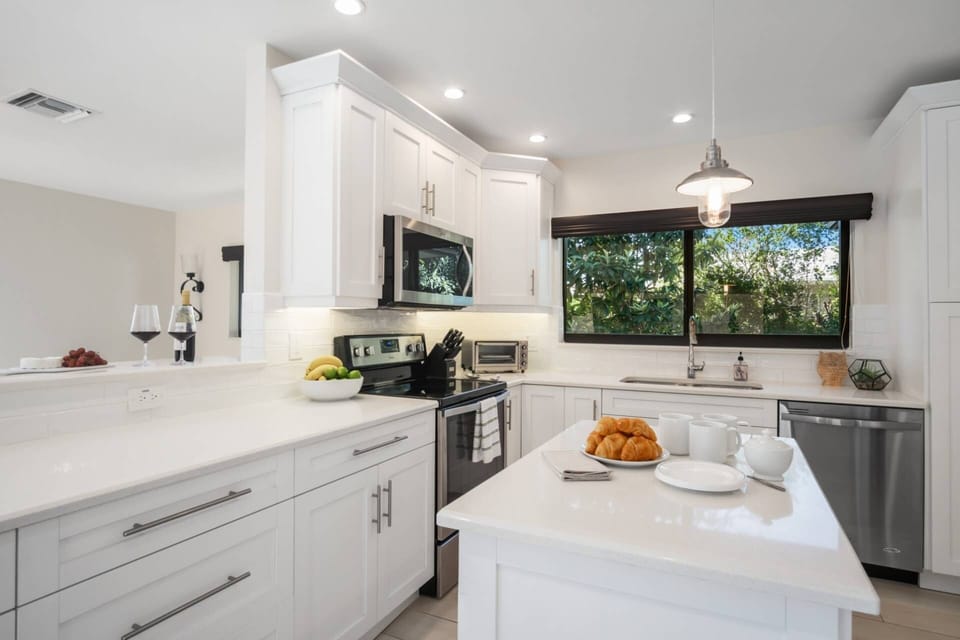 You'll feel right at home in this beautifully updated kitchen.