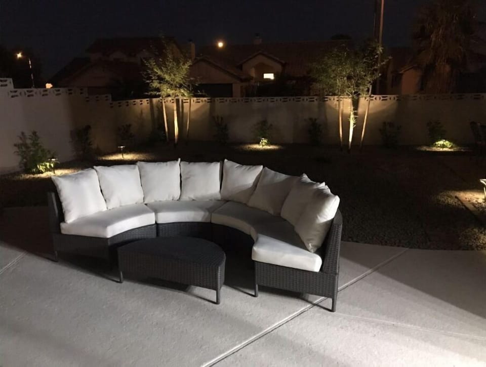Comfortable pool seating