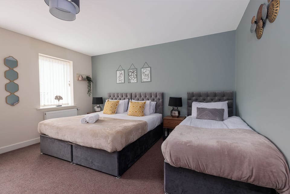 Comfortable bedroom for restful sleep