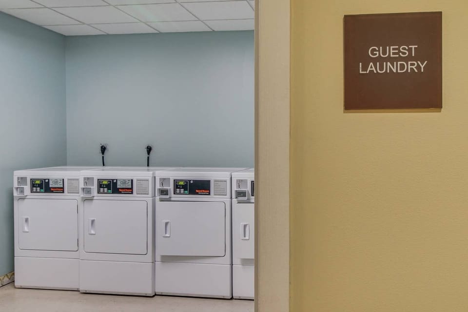 1st floor guest laundry! See machines for current costs, machine takes cards + cash!