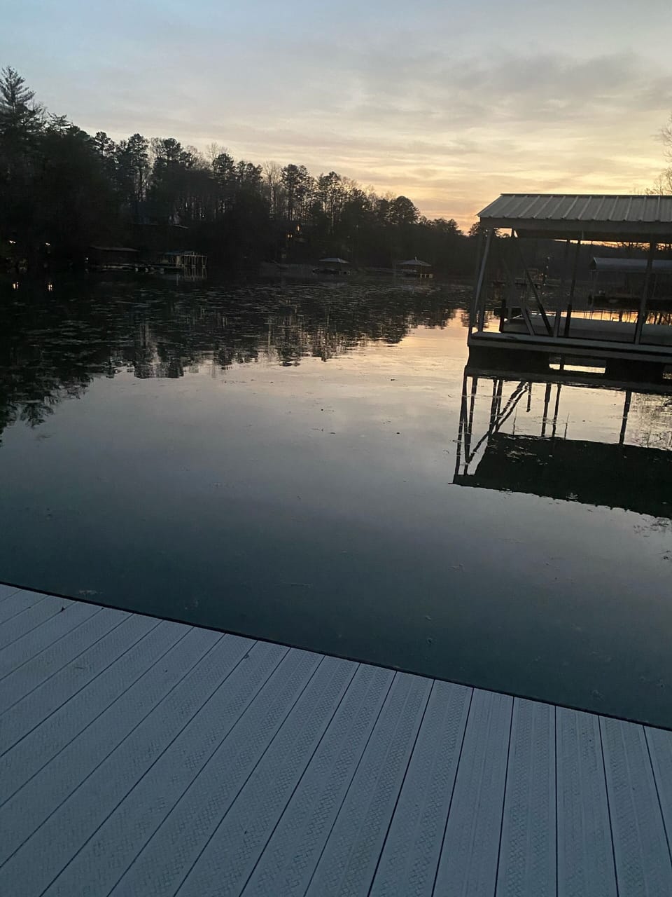Looking West from our Dock