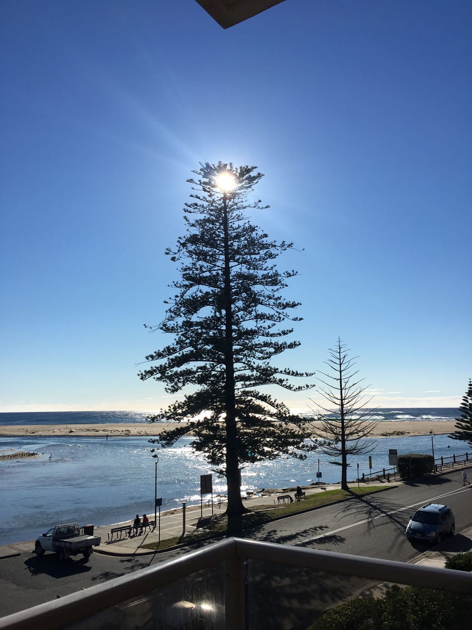 Catch the sun rise beautiful across the water from your balcony 