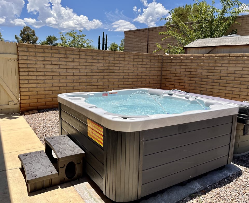 Fountained Hot Tub